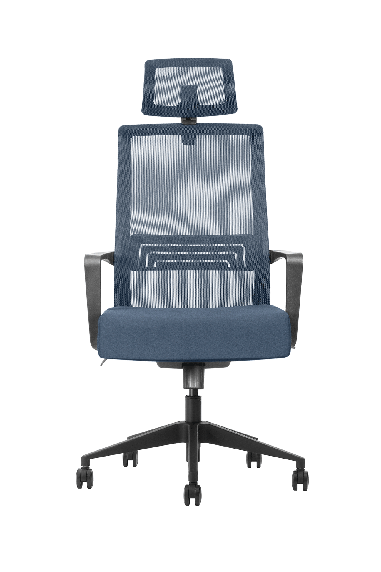 K1-BH-01 mesh high back office chair Grey Front