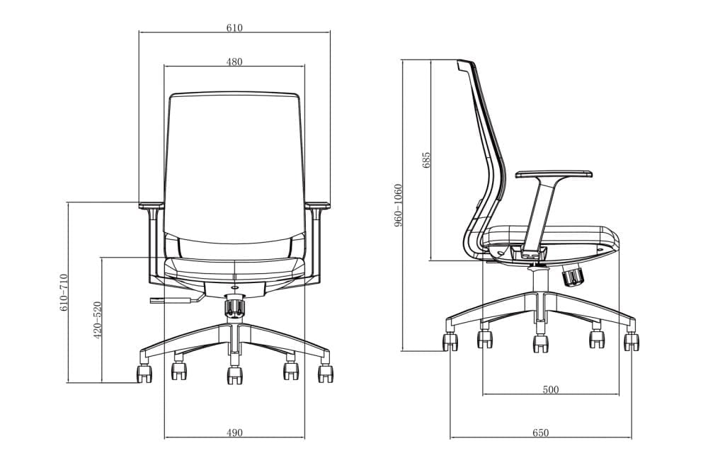 D-K3-BM-01-06 Cheap Comfortable Desk Chair