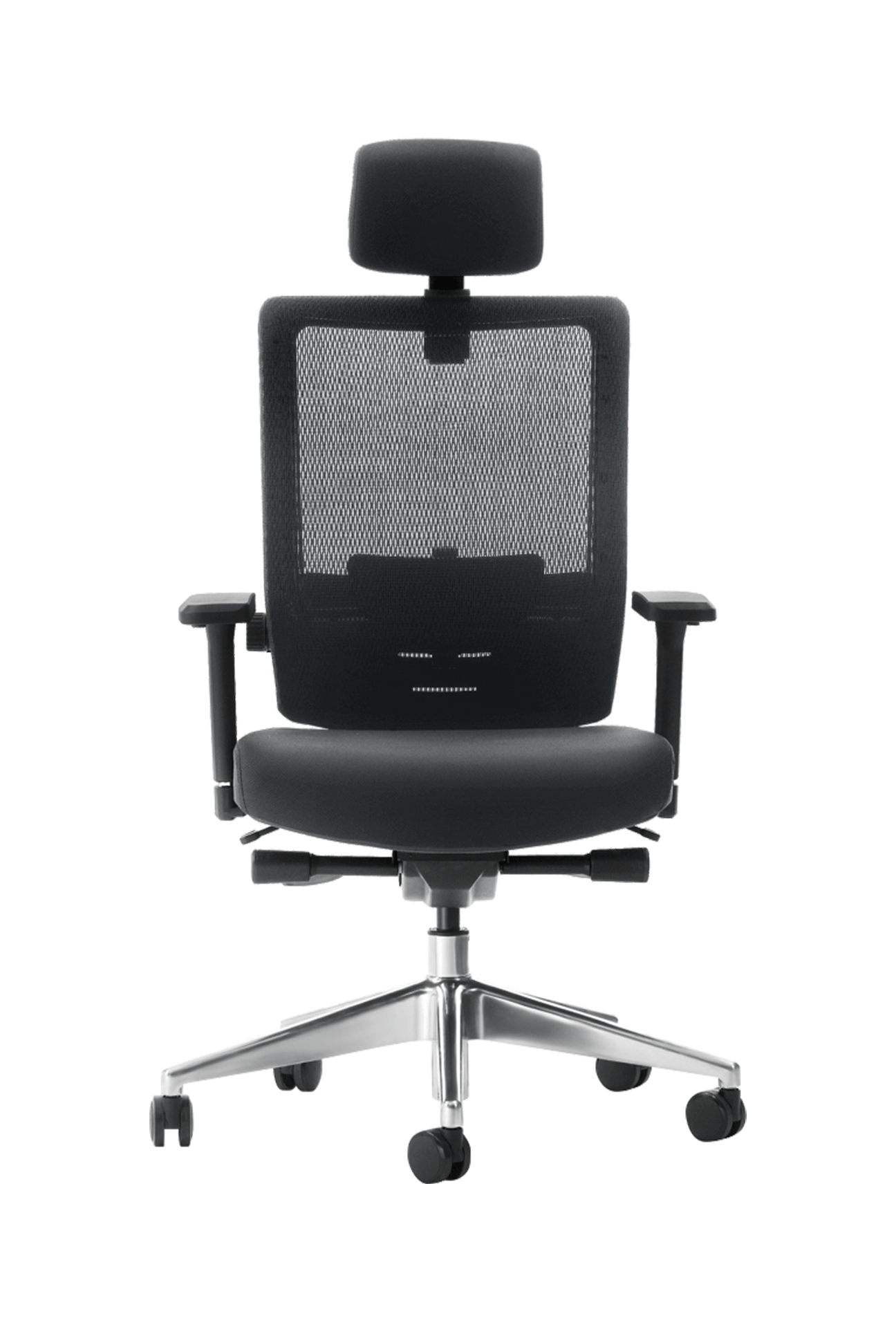 Executive Ergonomic Office Chair Front Black