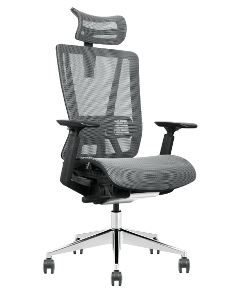 Full Mesh Ergonomic Chair T1-BH-01 Grey 45°
