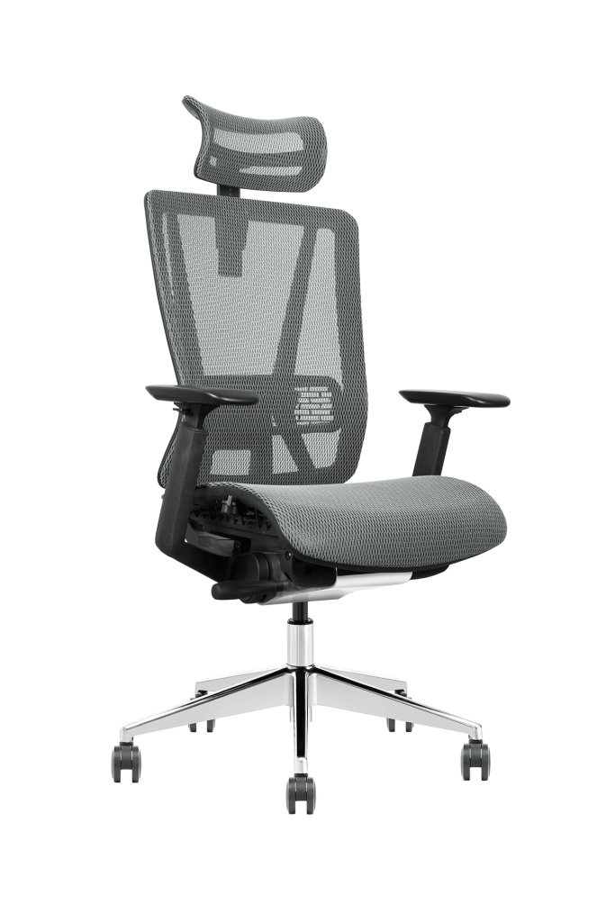 Full Mesh Ergonomic Chair T1-BH-01 Grey 45°