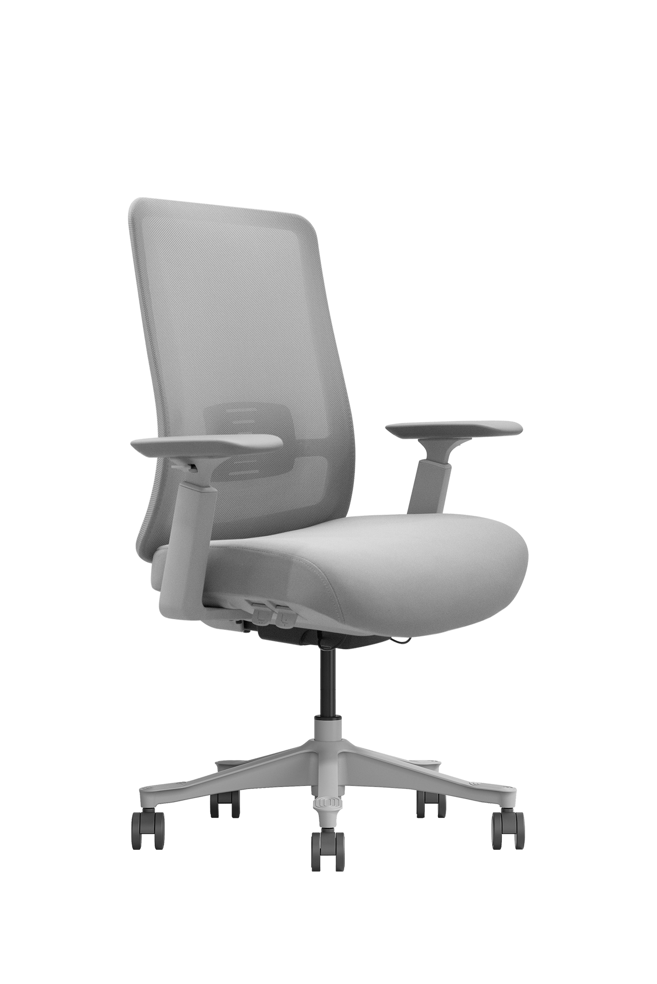 Grey Mid Back Desk Chair V1-GM-02