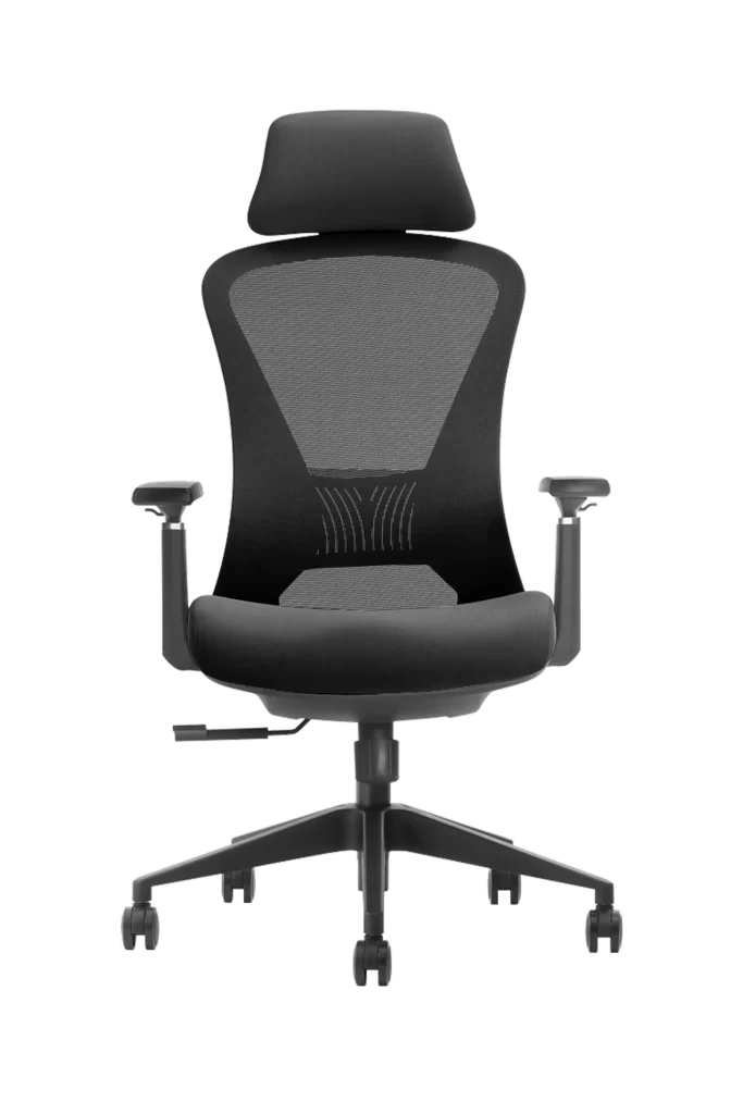 ergonomic office chair with mesh back and adjustable armrests