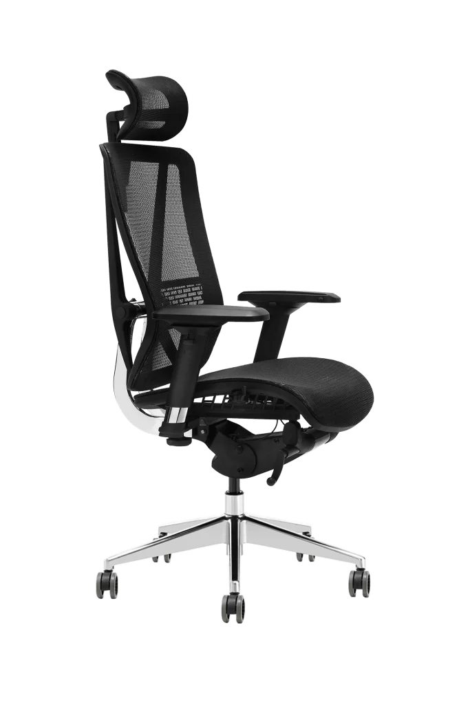 ergonomic office chair with mesh back and adjustable armrests