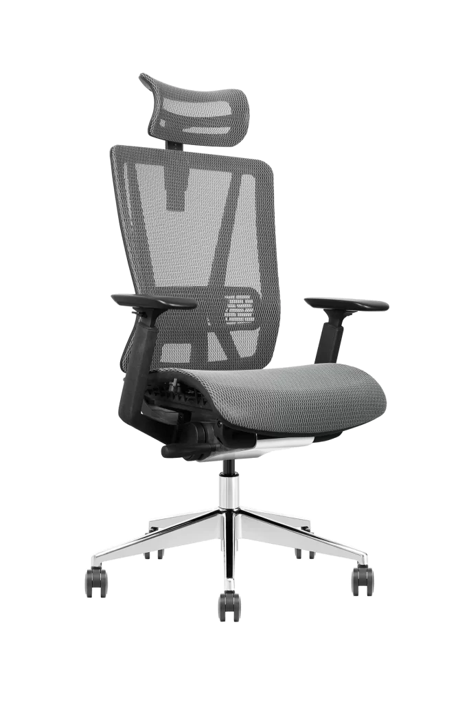 ergonomic office chair with mesh back and adjustable armrests