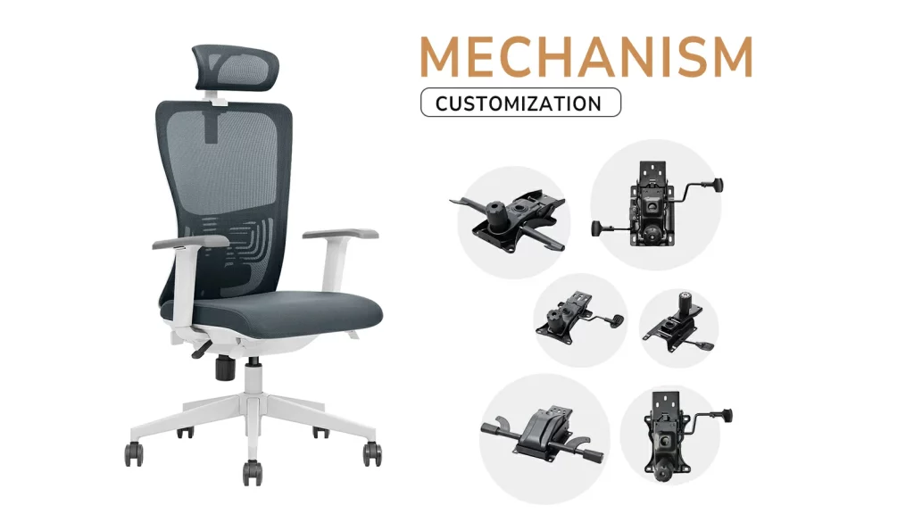 Ergonomic High Back Office Chair choose mechanism