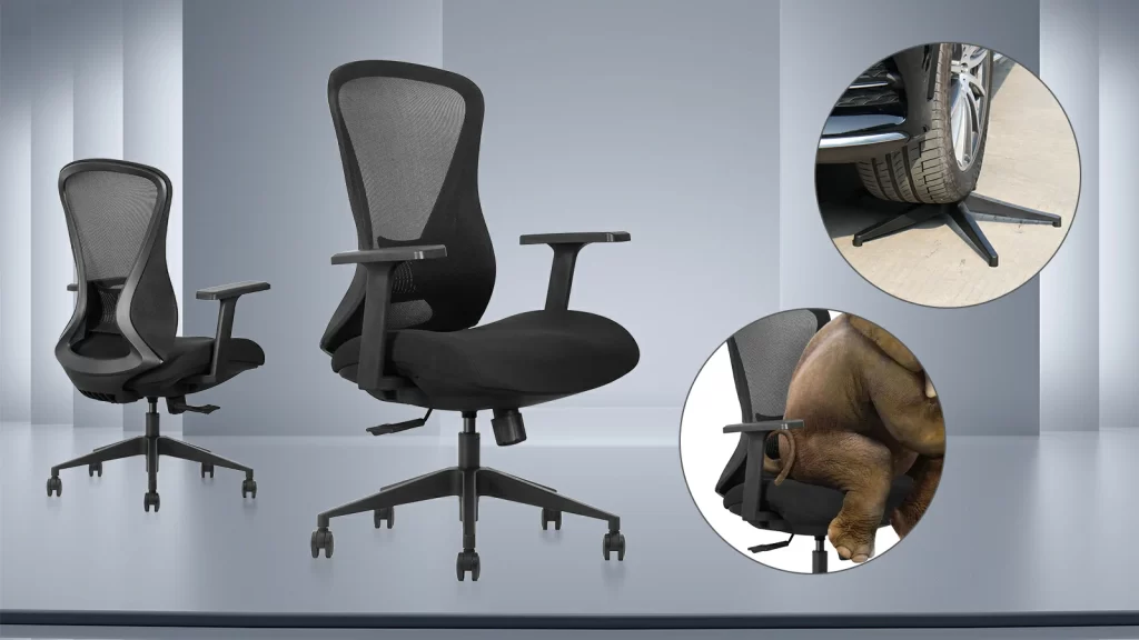 ergonomic office chair with mesh back and adjustable armrests