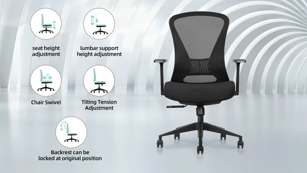 ergonomic office chair with adjustable features