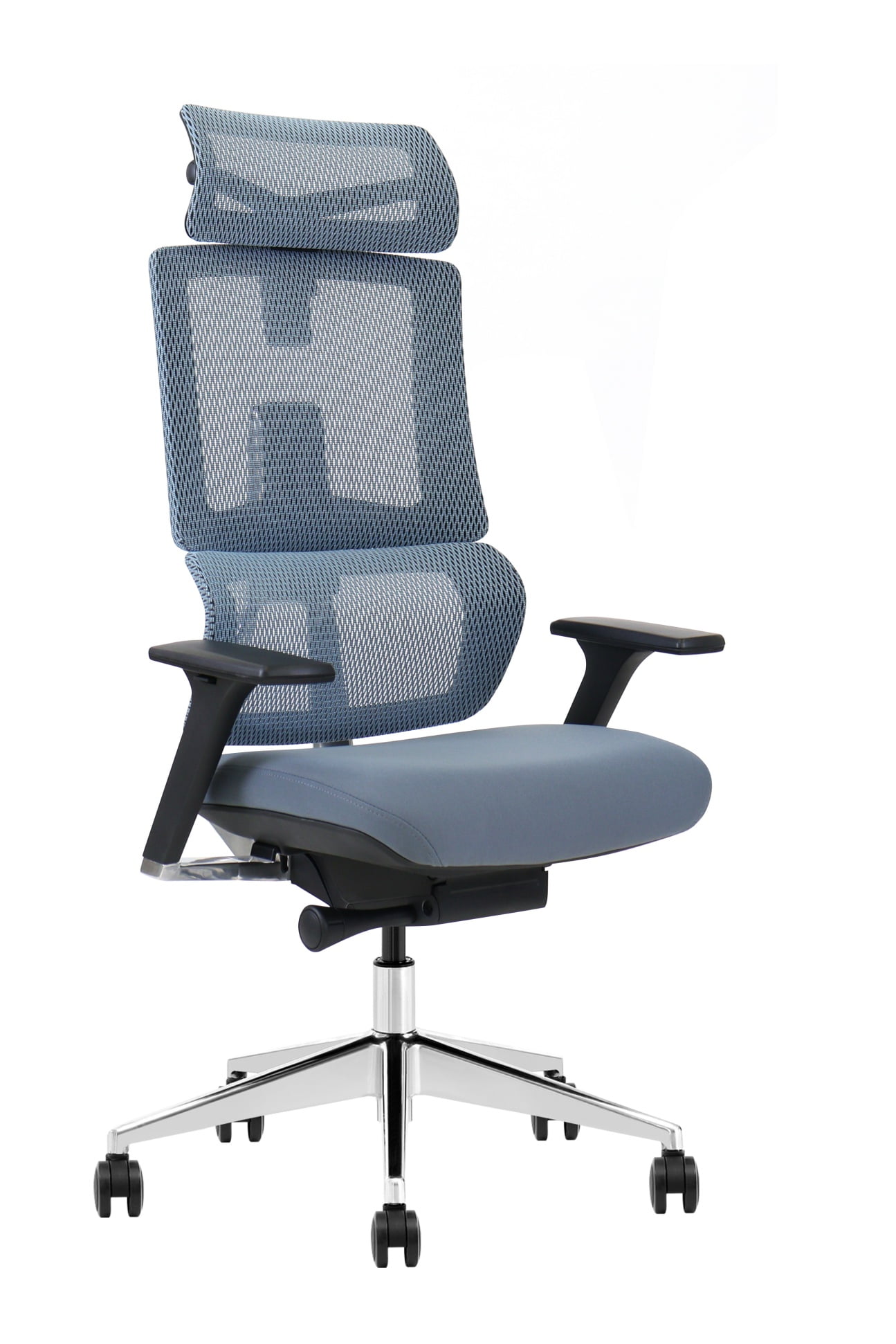 blue office chair