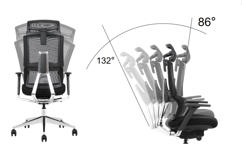 office chair adjustable backrest