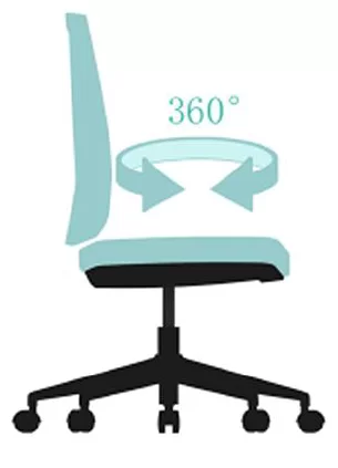 360-degree swivel office chair