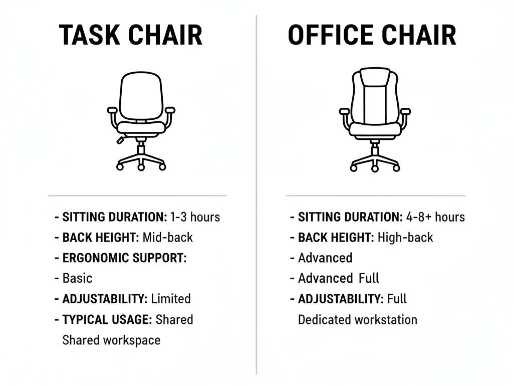 Task Chair vs Office Chair