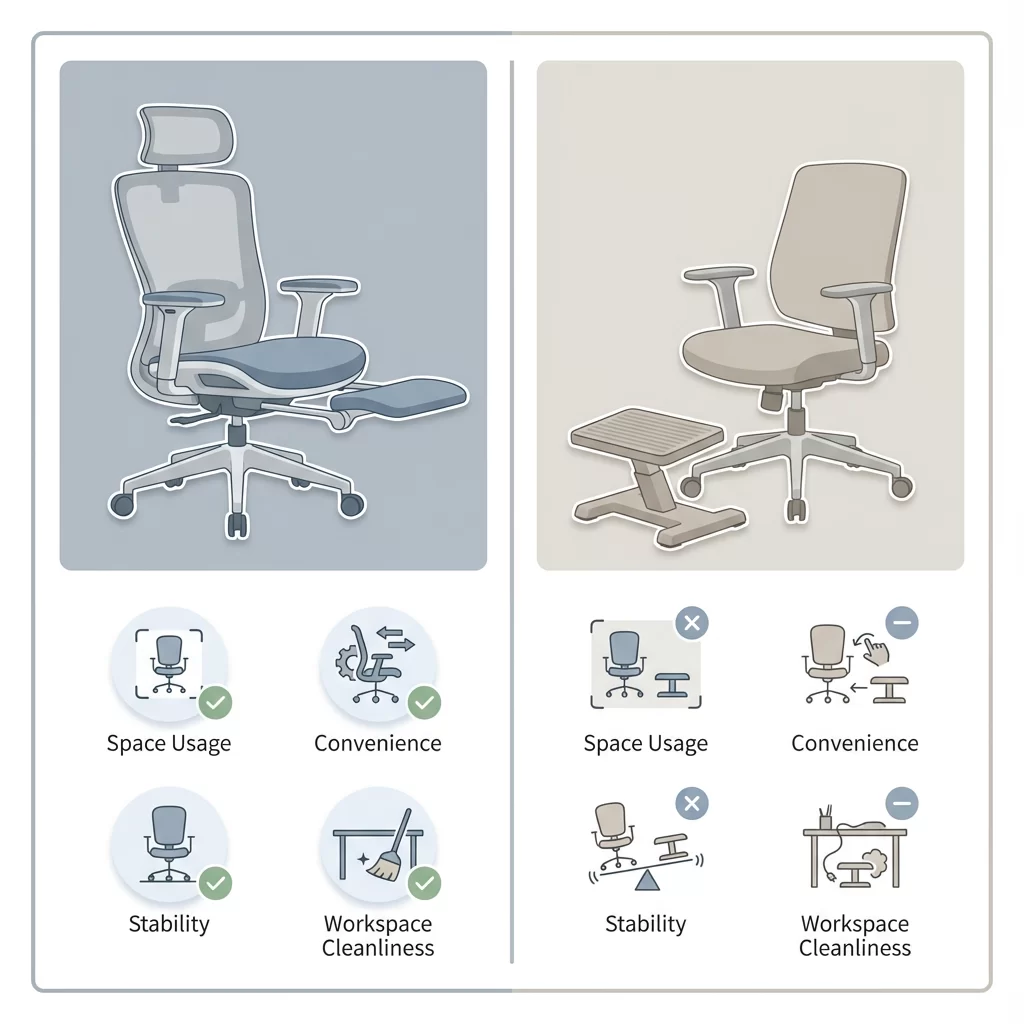 Architect drawing office chair with footrest